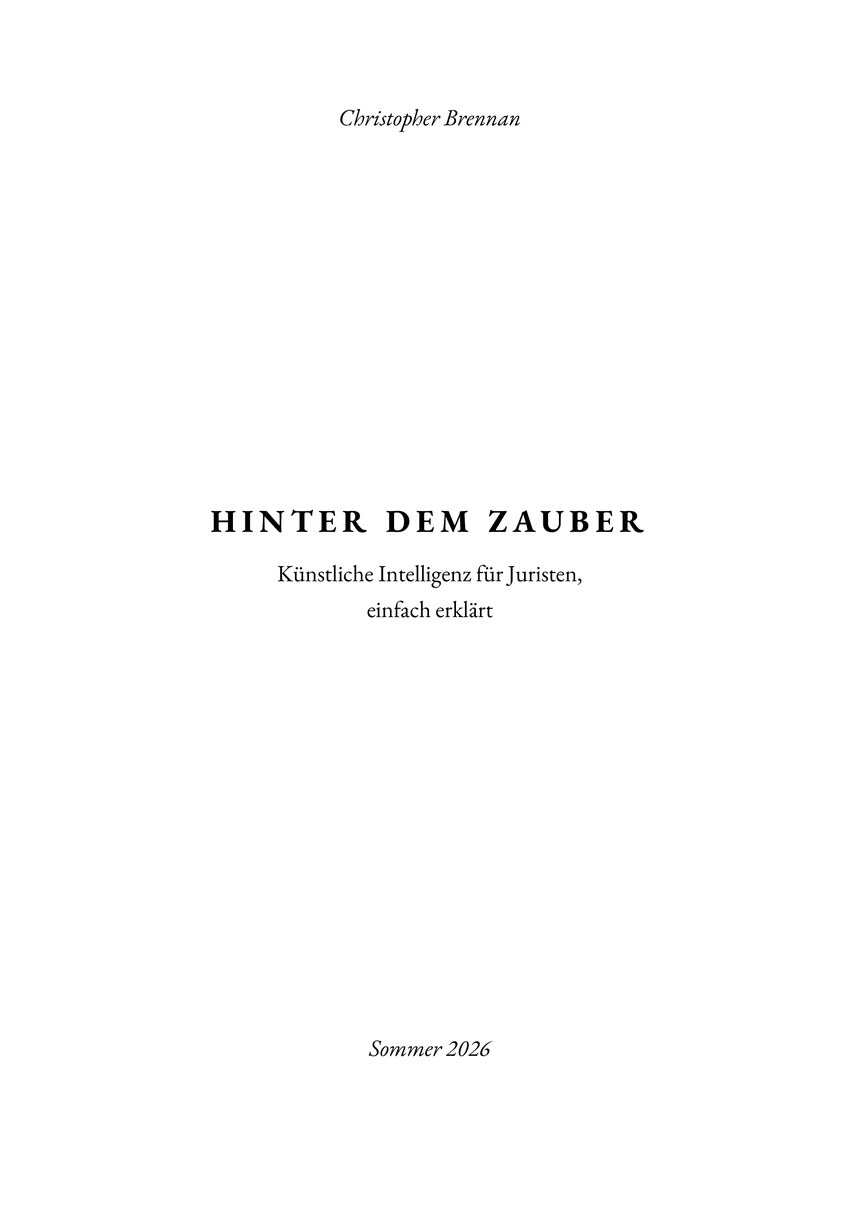Titelseite von „Hinter dem Zauber“